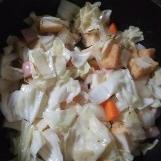 厚揚げと野菜の中華炒め